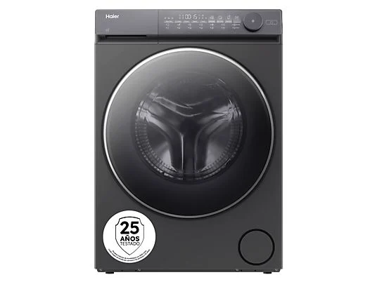 Lavadora secadora - Haier HWD90BP14367GTUS, 9 kg/5 kg, Inverter, 1400rpm, Flexy Time, Ciclo Allergy Care, Ropa de bebé, Inox