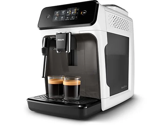 Cafetera superautomática - Philips EP1223/00 Serie 1200, 1500 W, 1.8 l, 15 bar, 275 g, Blanco